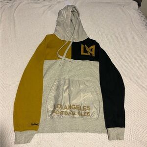 Men's LAFC Mitchell & Ness Gray Tie Breaker Pullover Hoodie